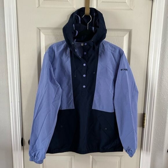 Columbia PFG Purple Pullover Windbreaker Sz Lg Outdoor Hiking - Picture 3 of 16
